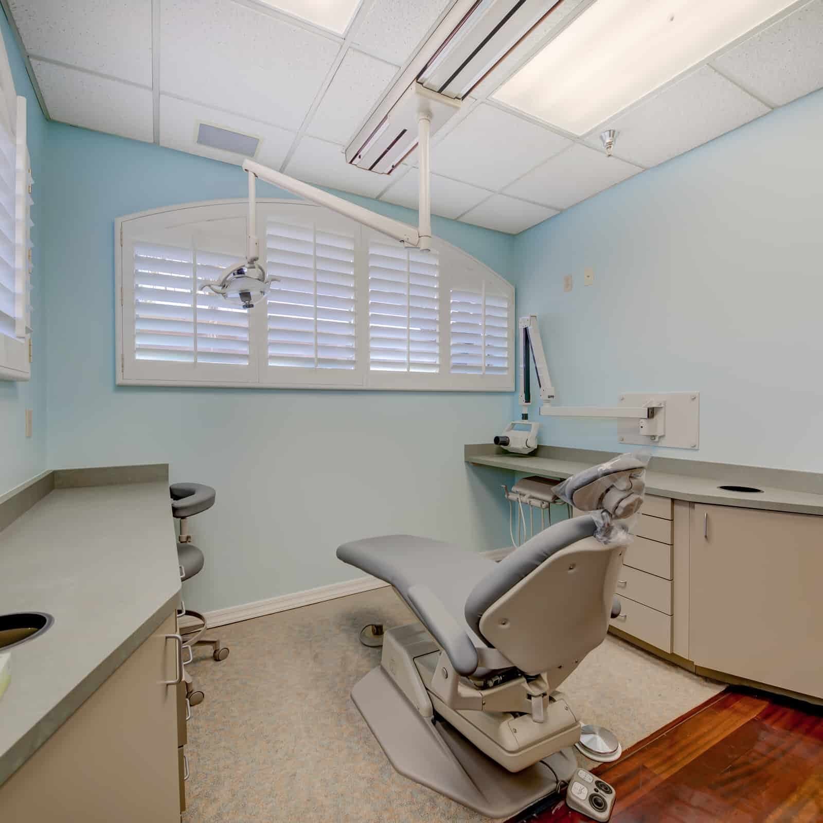 A bright, modern operatory at BlueDot Dental